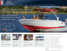 Tablet Screenshot of cobaltboats.com